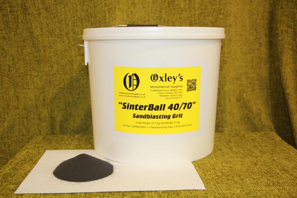 SINTERBALL 40/70 Sandblasting Grit - 25 kg pail - £39.95